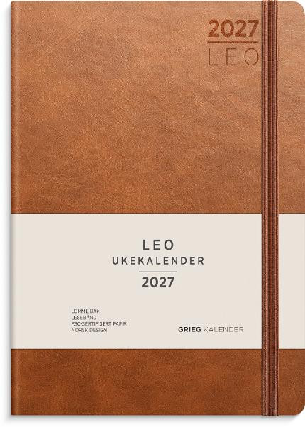 BildeUkekalender Grieg Leo A5 Lite 27 Brun