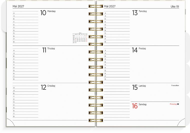 Organizer Og Notes Grieg A5 2027 Squares