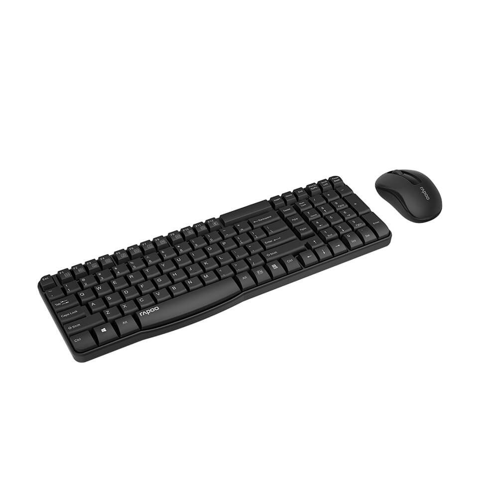 RAPOO Keyboard/Mice Set X1800S Wireless 2.4GHz Black