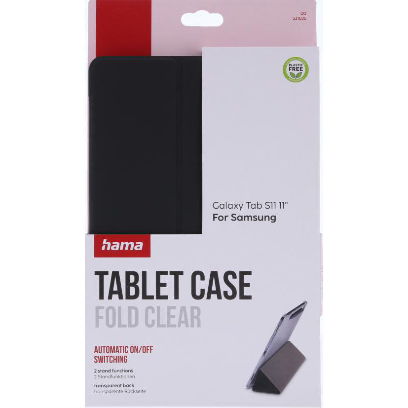 HAMA"Fold Clear" Tablet Case Samsung Galaxy Tab S11 11" Black/Transp