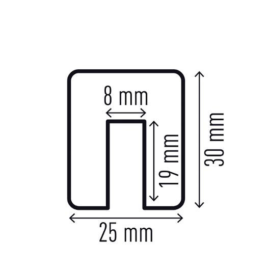 Kantbeskyttelse Durable E8 Gul/Sort
