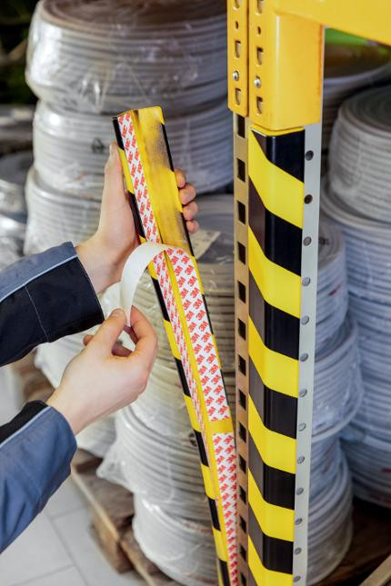Hjørnebeskyttelse Durable C35 Gul/Sort