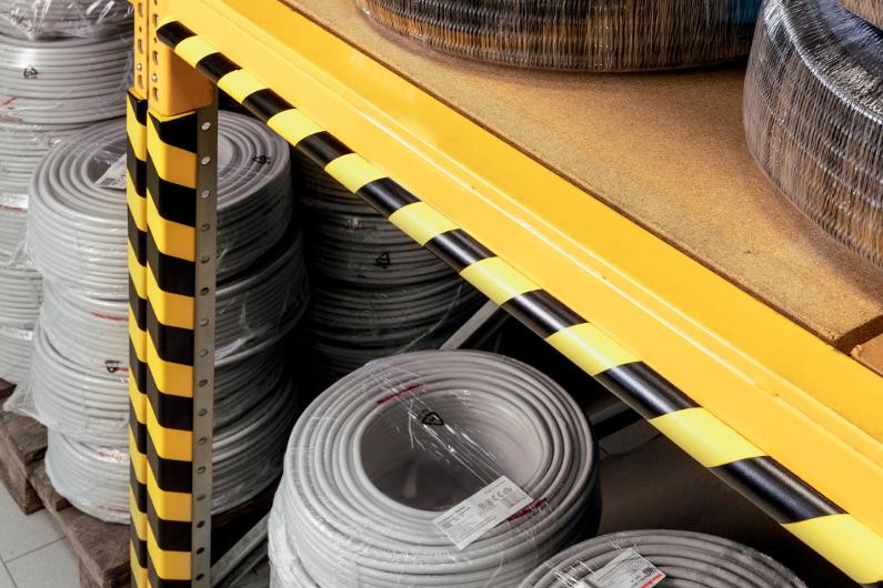 Hjørnebeskyttelse Durable C25R Gul/Sort