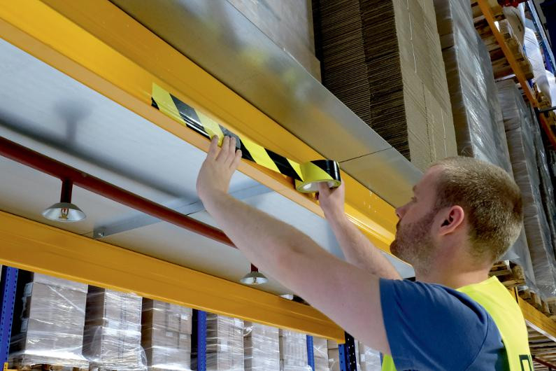 Gulvtape Duraline 50Mmx33M Gul/Sort Avt.