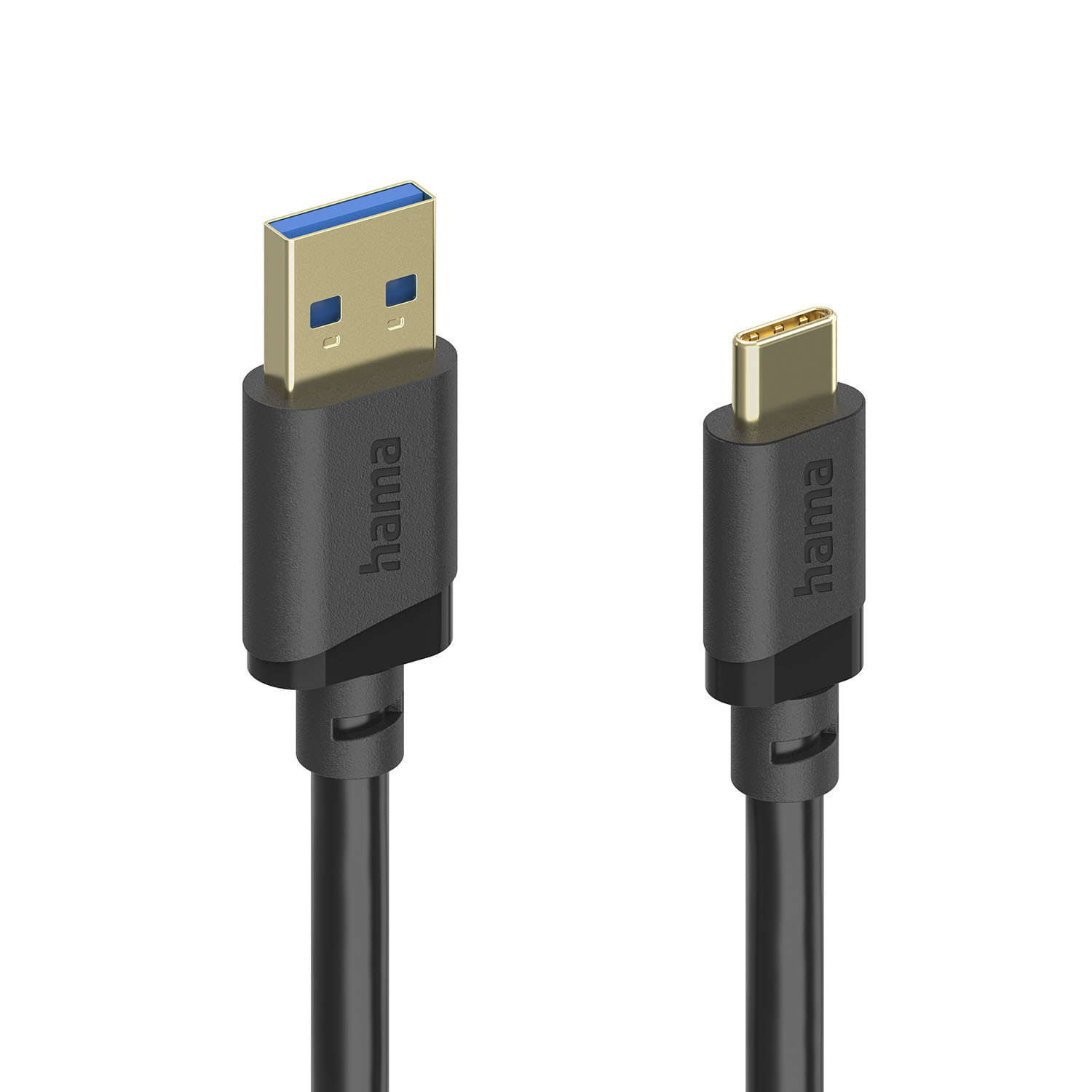 HAMA Cable USB-C - USB-A USB 3.2 5 Gbit/s 1.5m Black