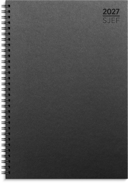 BildeSjefskalender Grieg A4 Spiral 2027 Sort