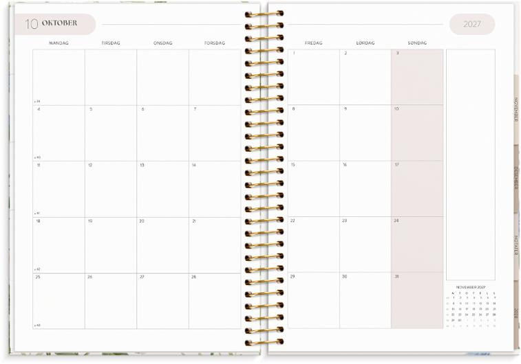Kalender Life Organizer 2027 C5 Blomster