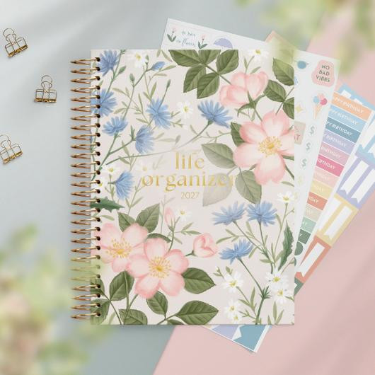 Kalender Life Organizer 2027 C5 Blomster