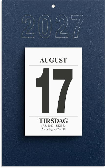 Avrivningskalender Grieg 27 Med. M/Plate