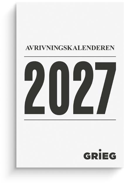 BildeAvrivningskalender Grieg 2027 Medium