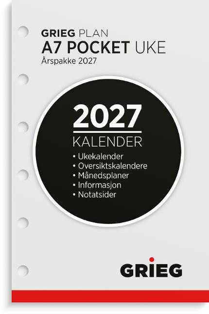BildeÅrspakke Grieg A7 2027 Uke