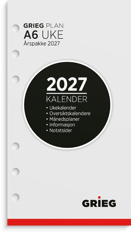 BildeÅrspakke Grieg A6 2027 Uke