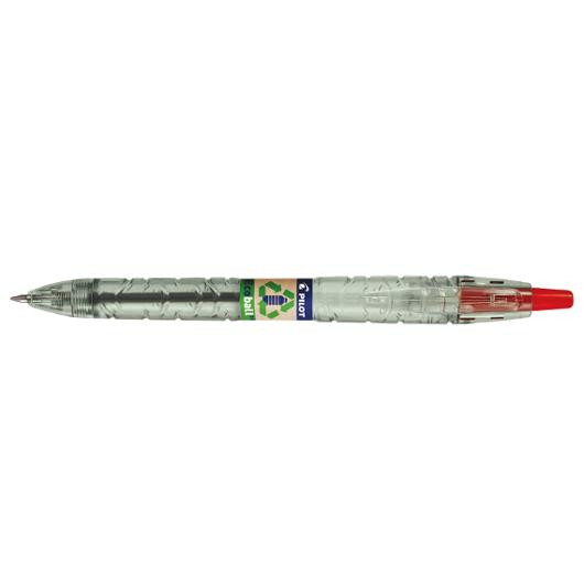 BildeKulepenn Pilot B2P Ecoball 1,0 Rød (10 stk)