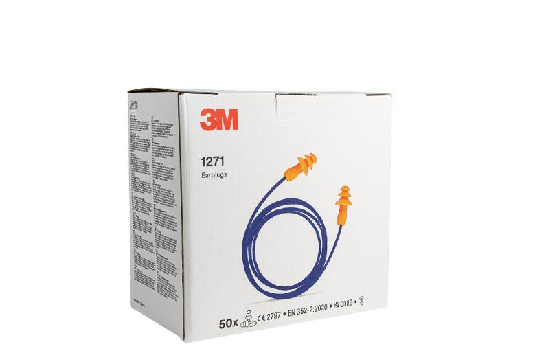 Ørepropper 3M 1271 M Ledning Blå/Oransje