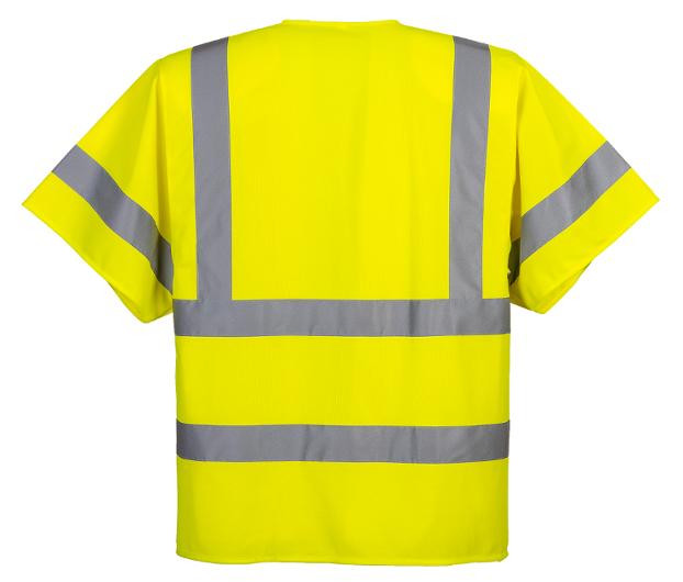 Refleksvest Portwest M Zip Hivis Xs Gul
