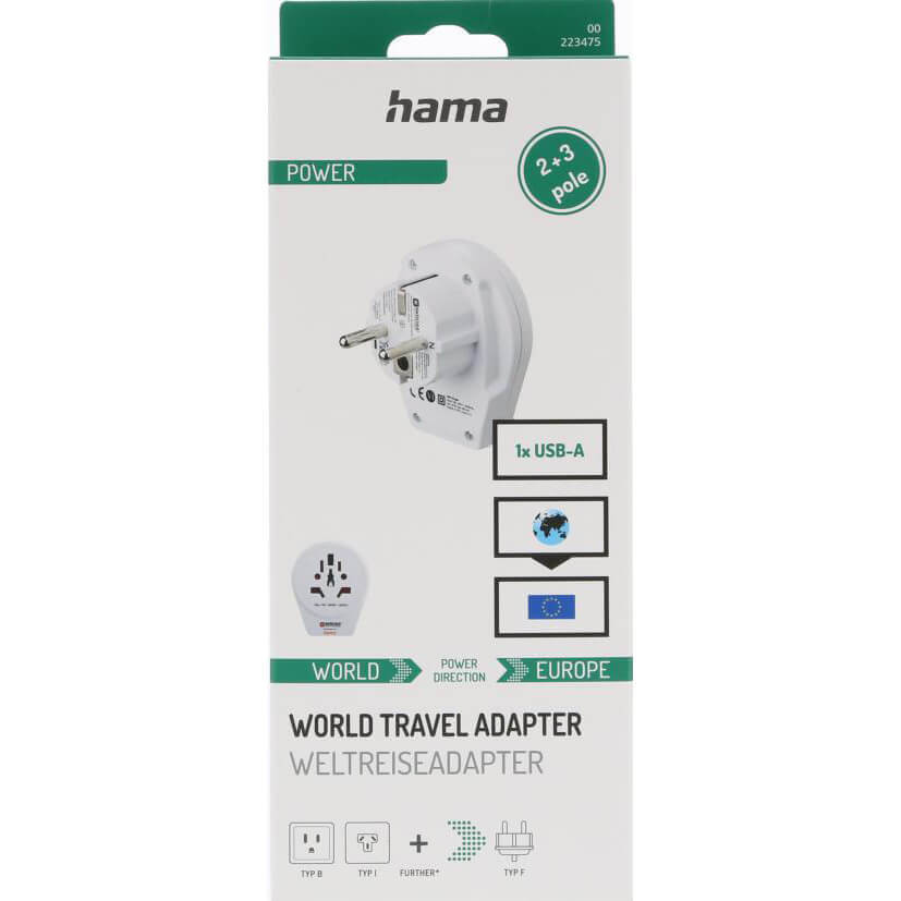 HAMA World Travel Adapter WORLD-EU