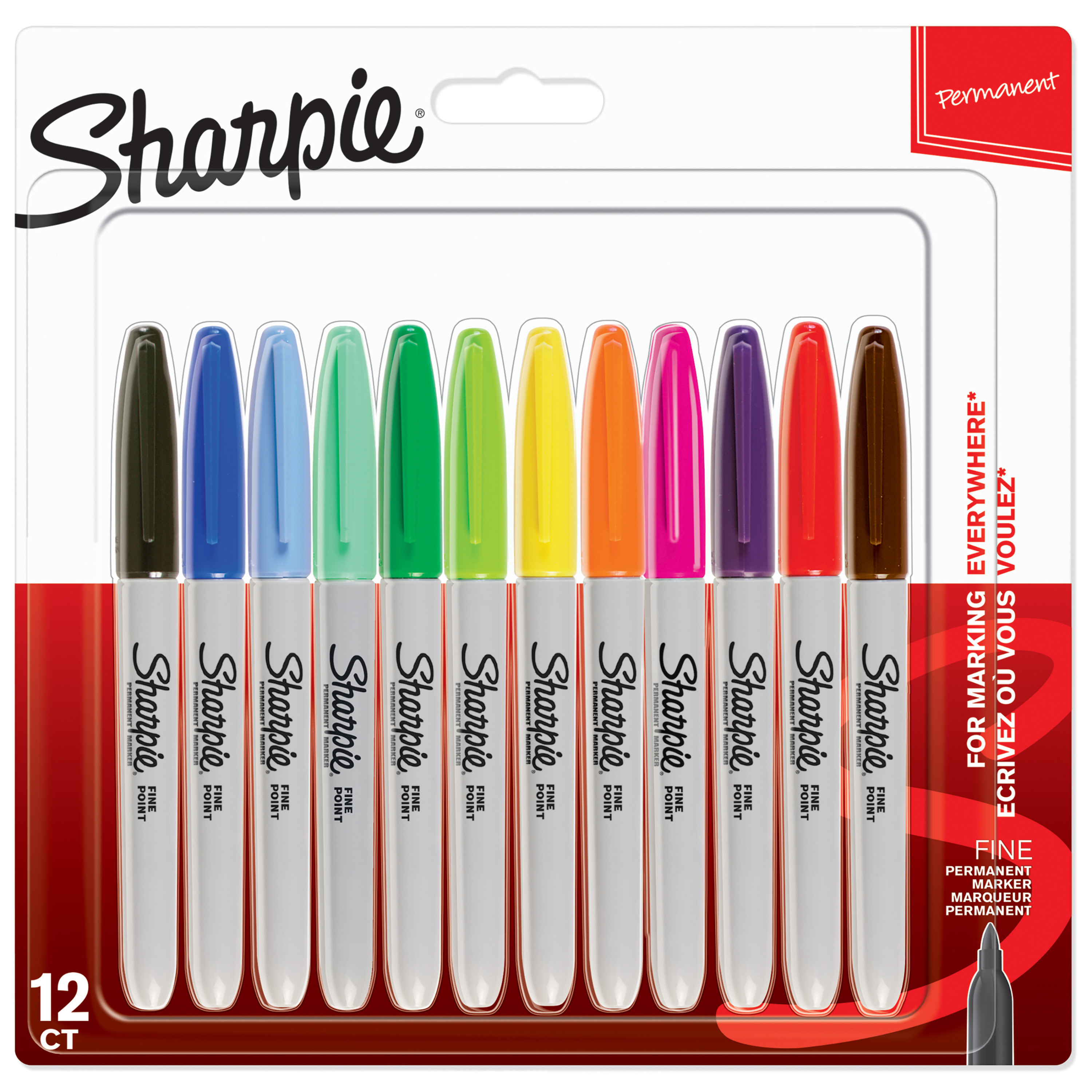 BildeSharpie FINE Merkepenner 1,0mm ass (12)