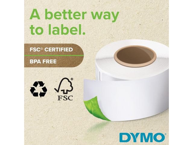 Dymo Label Multi 32x57mm Avtagbare Hvite (6x1000)