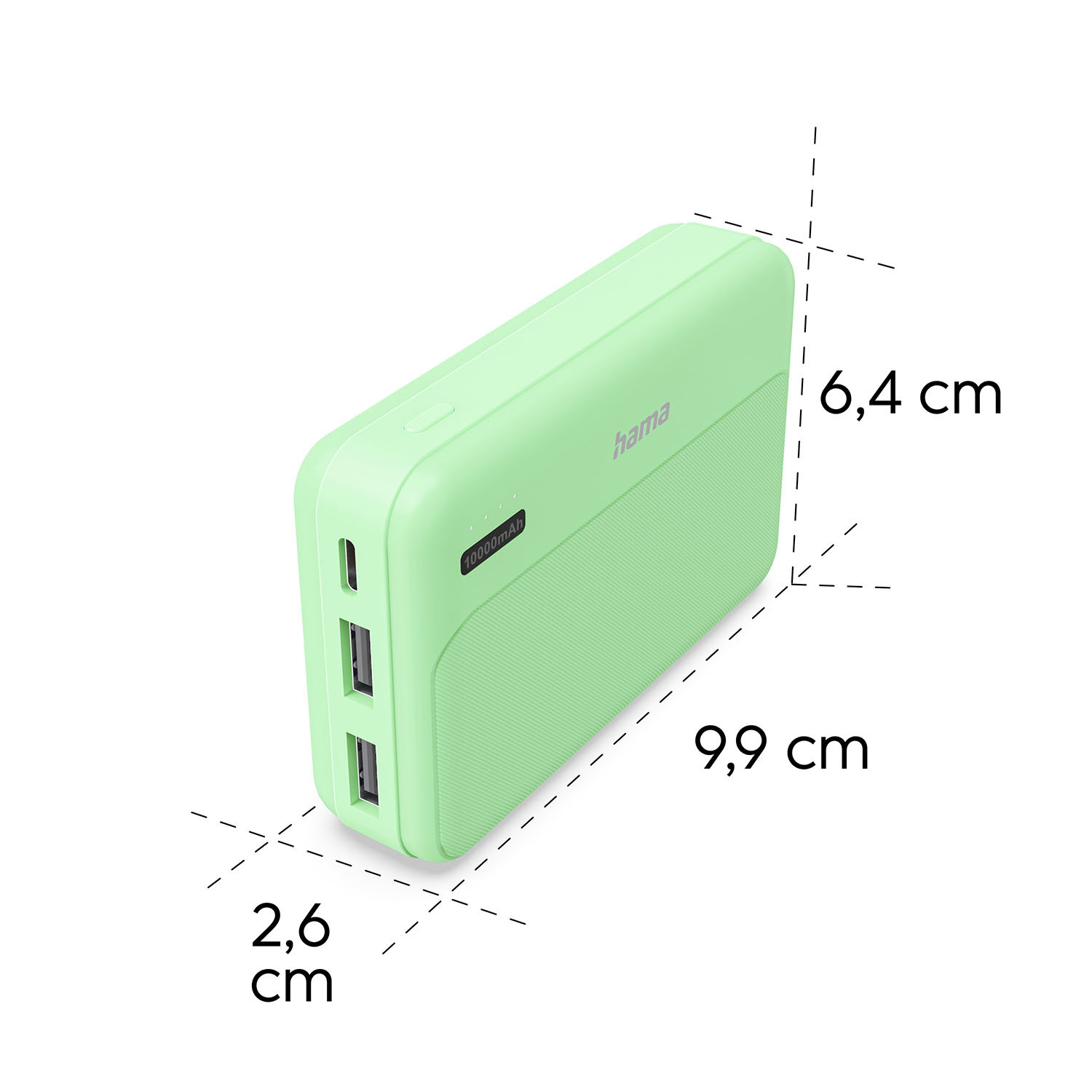 HAMA Powerbank Pocket 10000mAh Green