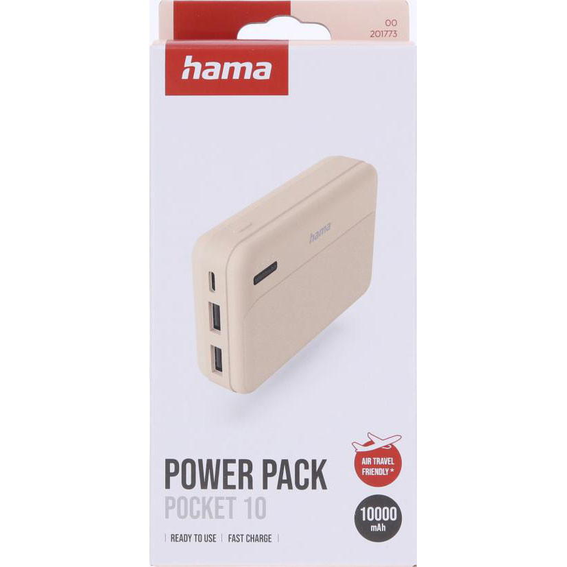 HAMA Powerbank Pocket 10000mAh Sand