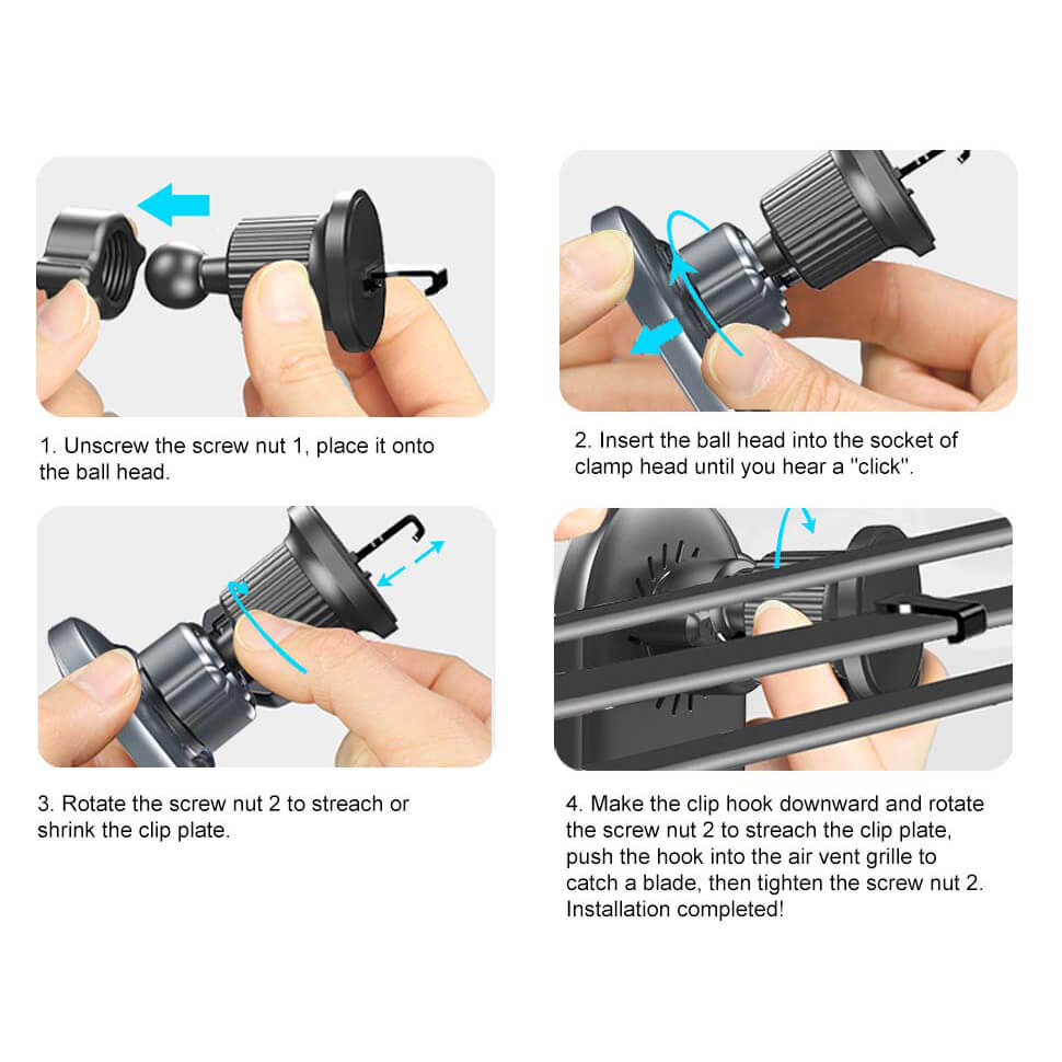 GEAR MagSerie Car Phone Holder Ariwent MagSafe Charge 15W Wireless