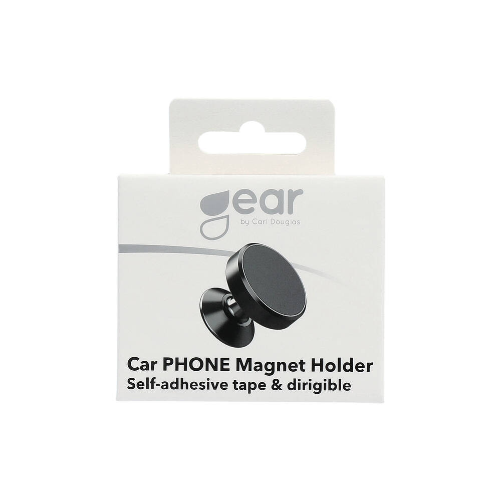 GEAR Mobile Holder Magnetic Black Puck with self-adhesive tape