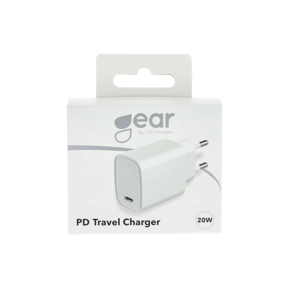 GEAR Lader 220V 1xUSB-C PD 20W White