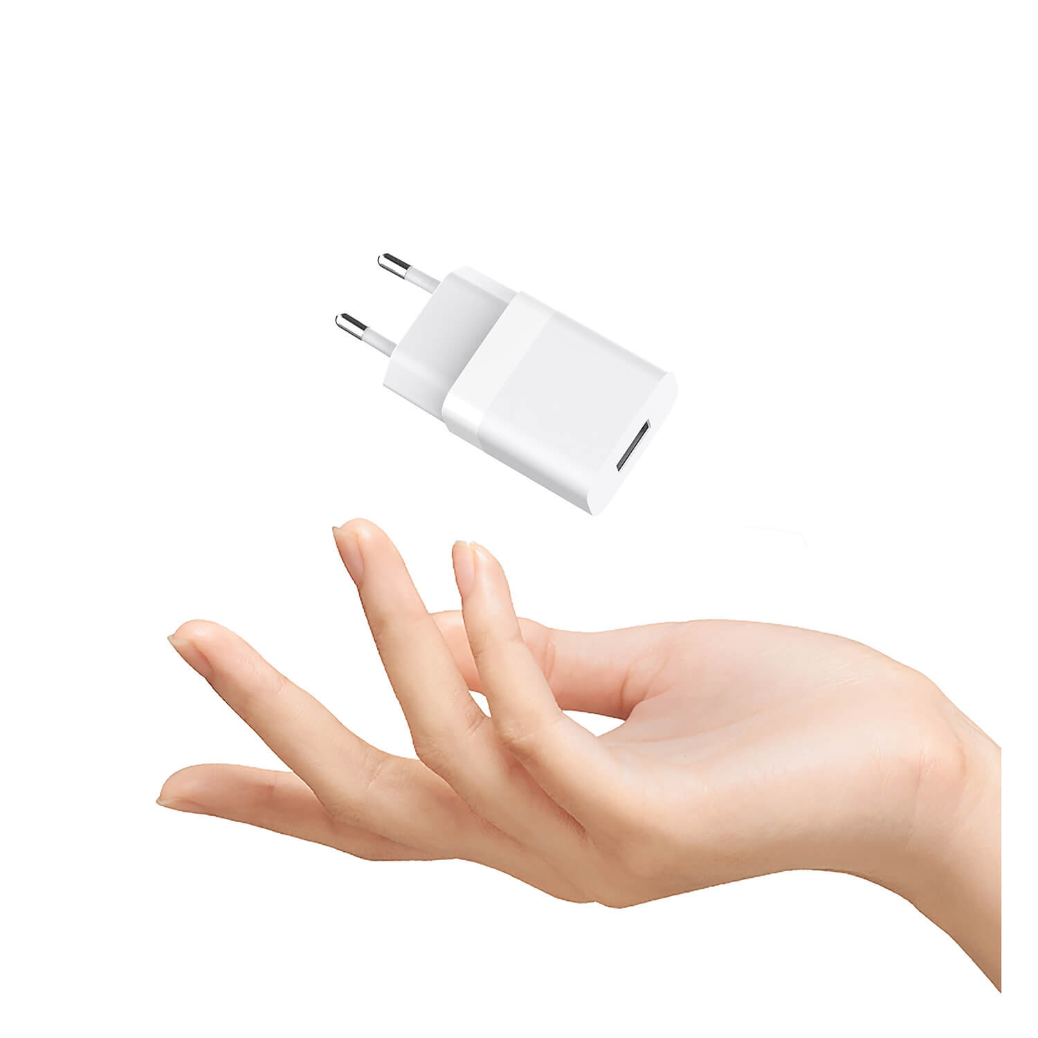 GEAR Lader 220V 1xUSB-A 2,4A HvitLightning Kabel 1m MFI C89