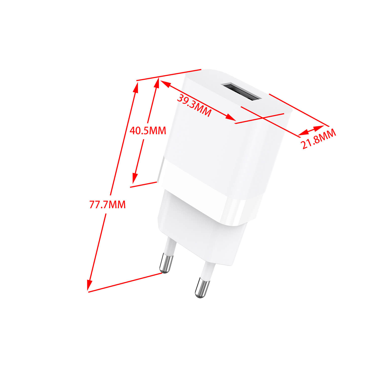GEAR Lader 220V 1xUSB-A 2,4A HvitLightning Kabel 1m MFI C89