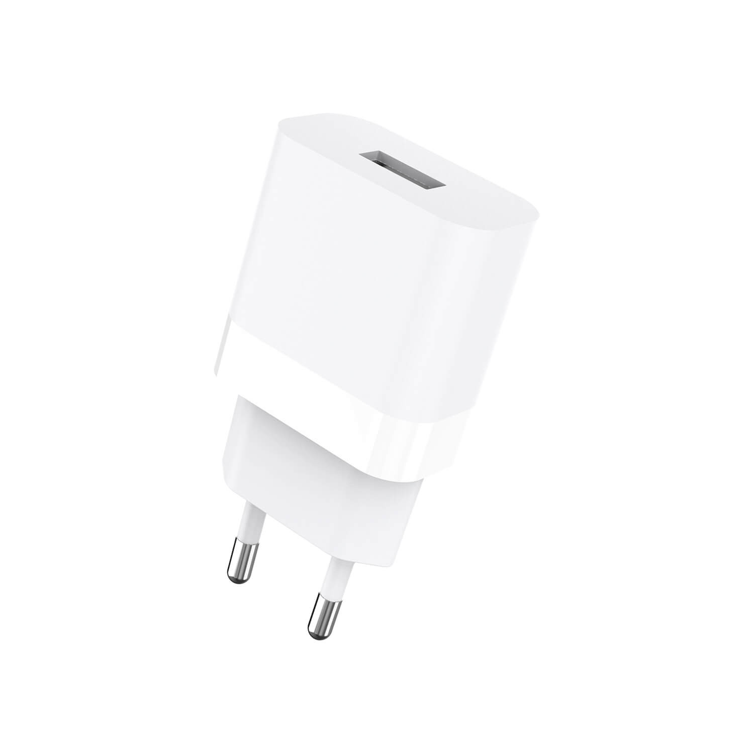 GEAR Lader 220V 1xUSB-A 2,4A HvitLightning Kabel 1m MFI C89