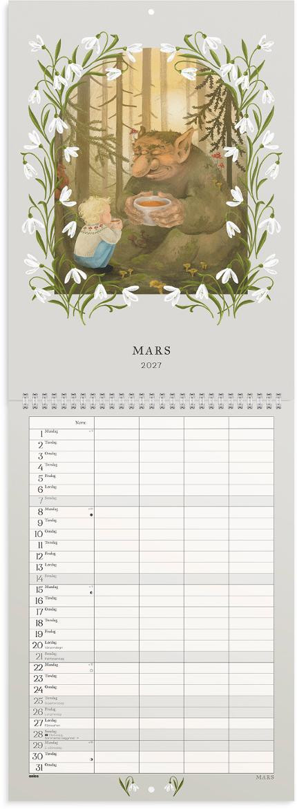 Familiekalender Grieg 2027 Eventyrskog