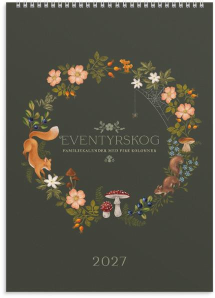 BildeFamiliekalender Grieg 2027 Eventyrskog