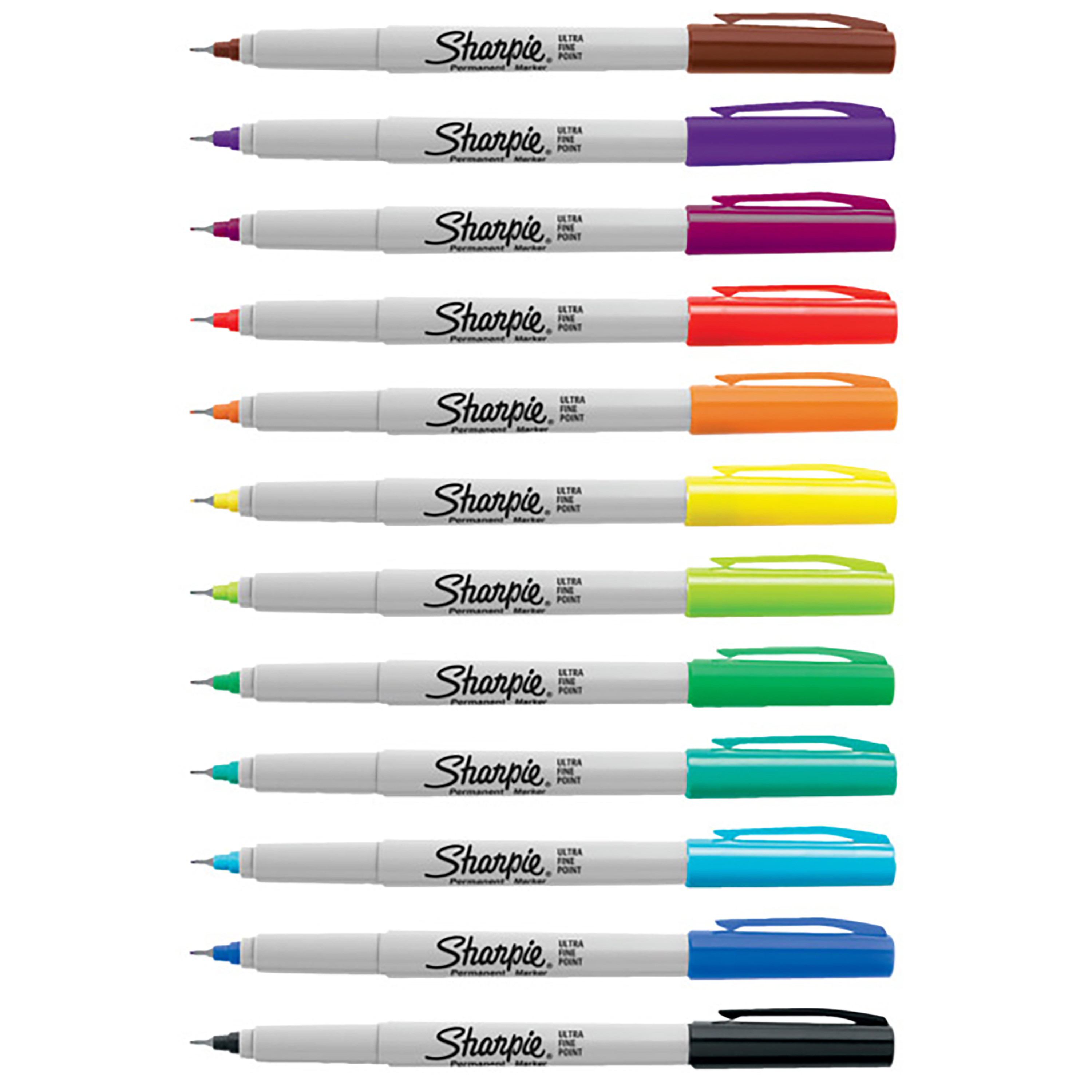 SHARPIE ULTRA FINE Merkepenn 0,5mm ass (12)
