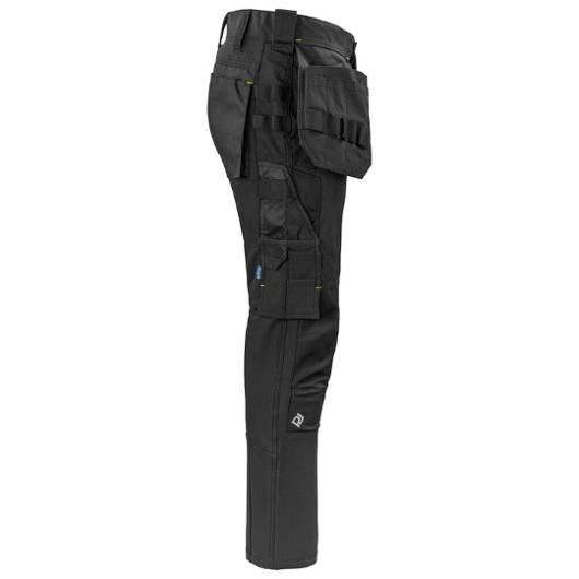 Bukse Projob Håndverk 5551 D88 Sort/Gul