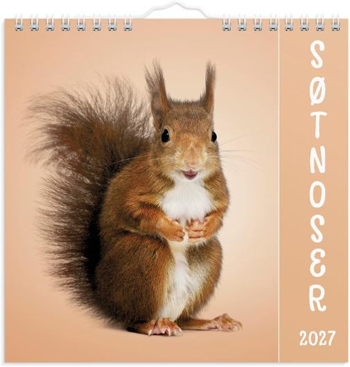 BildeVeggkalender Grieg 2027 Søtnoser