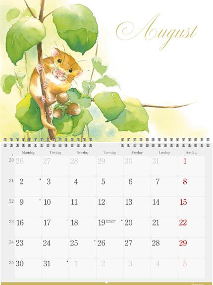 Veggkalender Grieg 2027 Natur