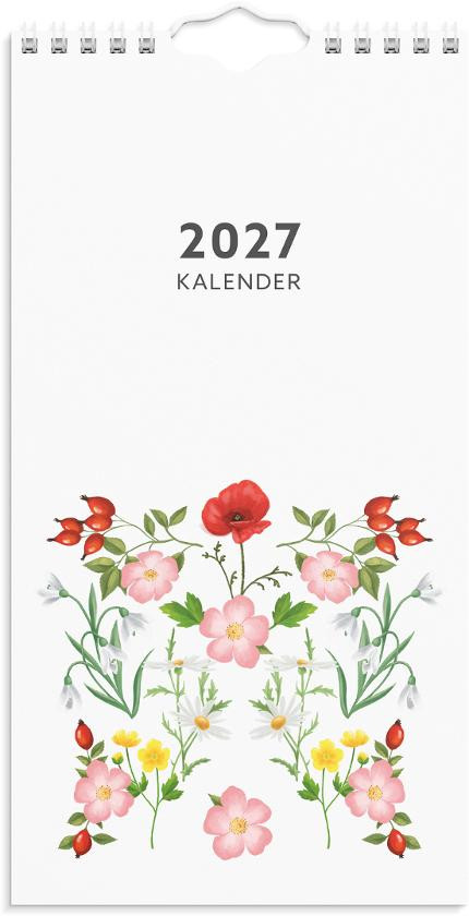 BildeVeggkalender Grieg 2027 Blomster Mini