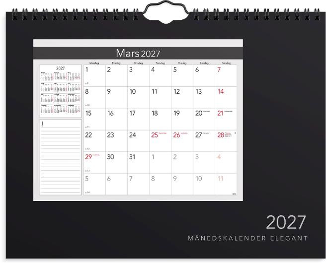 BildeMånedskalender Grieg 2027 Elegant