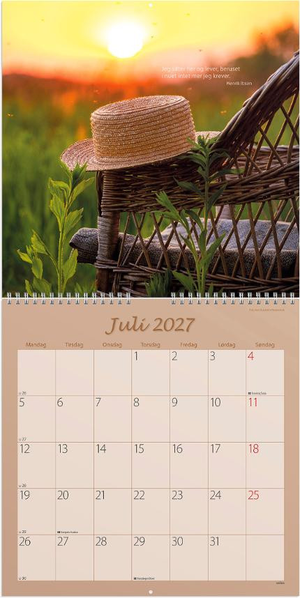 Billedkalender Grieg 2027 Carpe Diem