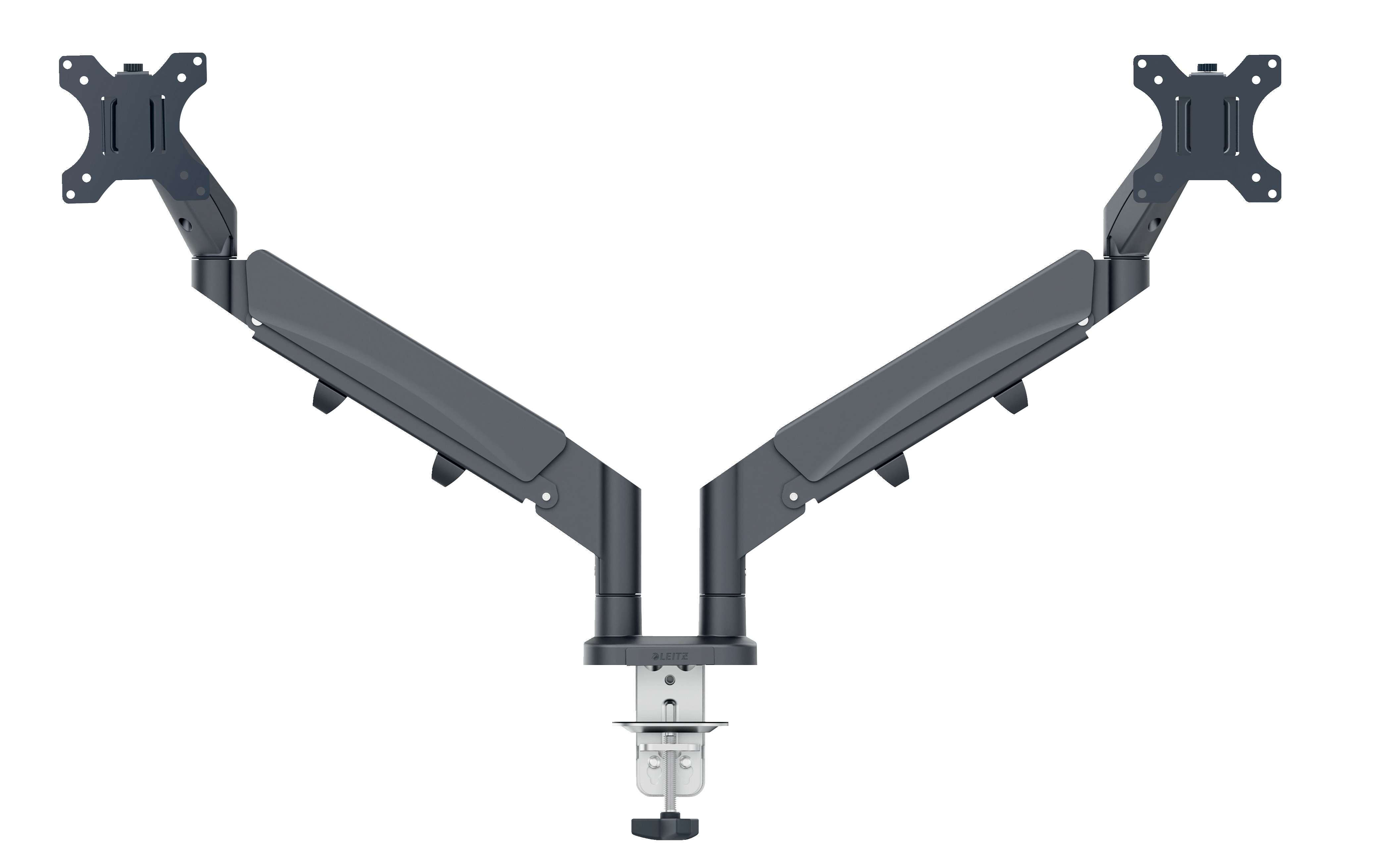 BildeMonitor Arm Ergo Space Saving Dual, Dark Grey