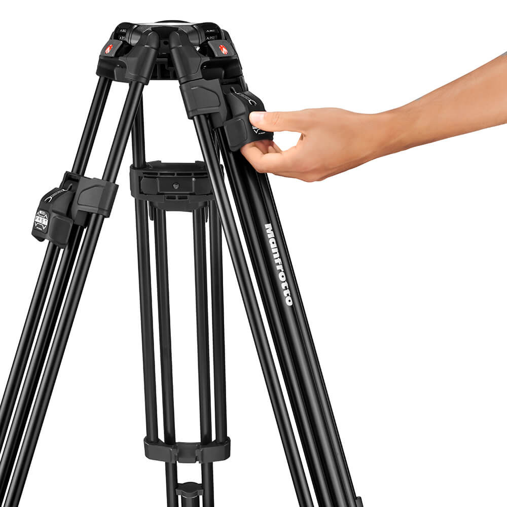 MANFROTTO Videostativkit 504X + 645 Fast Twin Aluminium