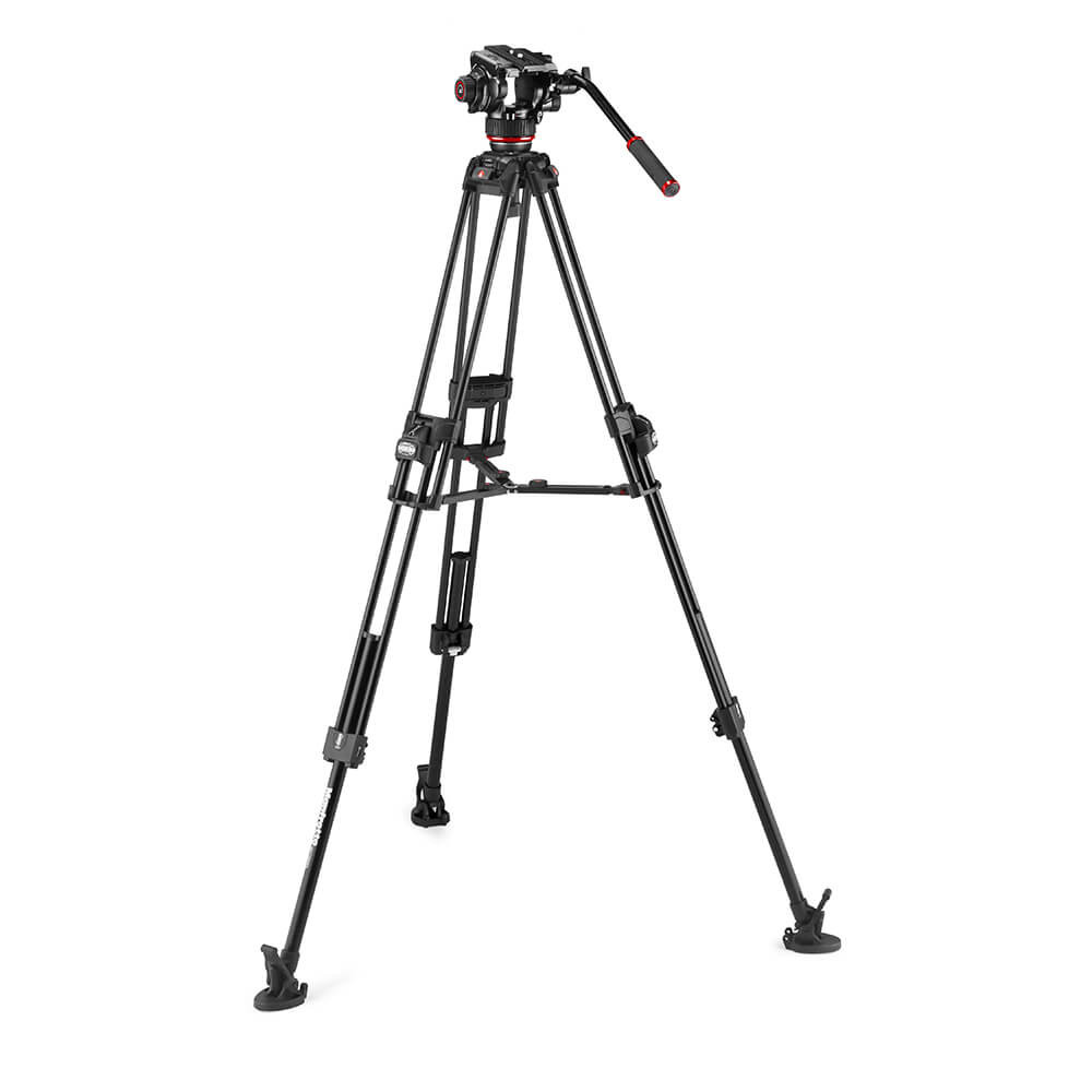 MANFROTTO Videostativkit 504X + 645 Fast Twin Aluminium