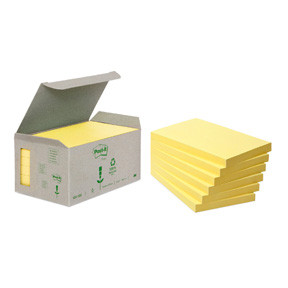 BildePost-it Klistrelapper 76x127 recycled gul (6)