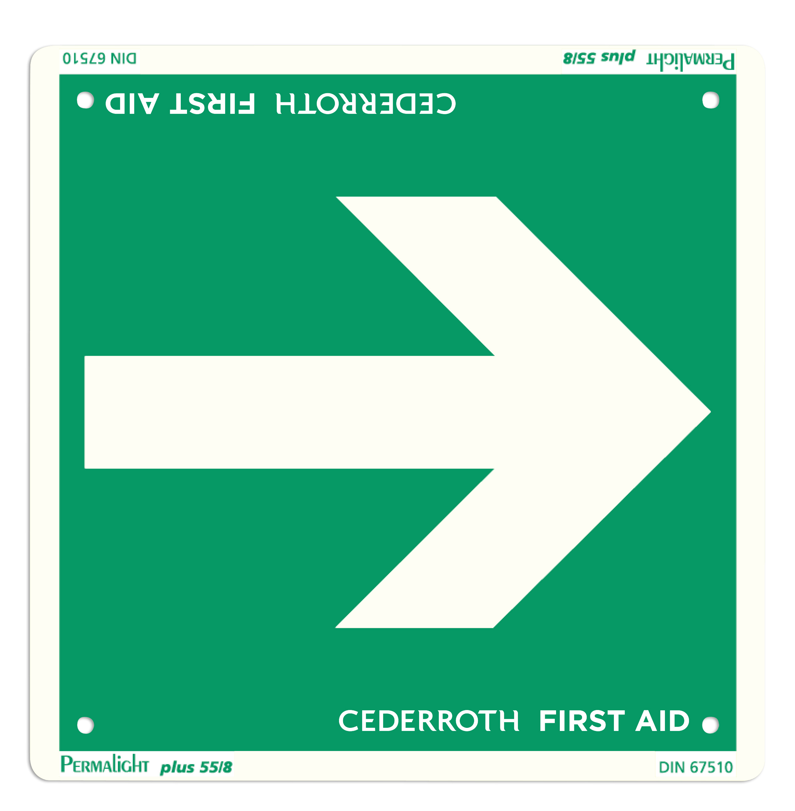BildeCederroth Escape route arrow sign