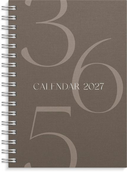 BildeUkekalender Grieg Multi A6 2027 Brun