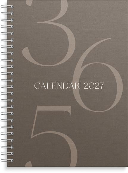 BildeUkekalender Grieg Multi A5 2027 Brun