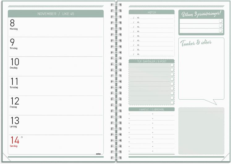 Ukekalender Grieg A5 2027 Få Det Gjort