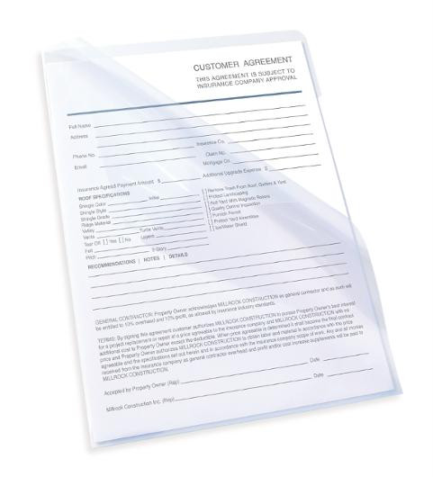 Plastomslag Oxford A4 140My Klar (100 stk)